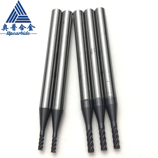 China GM-4e-D1.5s Solid Carbide Flattened Endmill for 40/55HRC 4 Flute for Harden Steel CNC Milling Machine